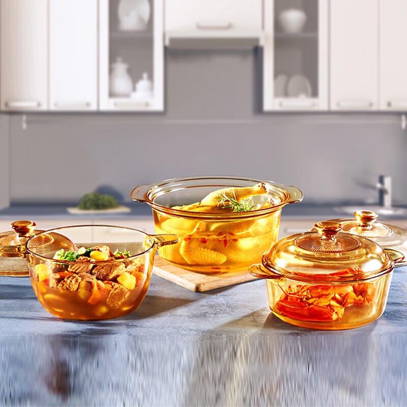 PYREX Vision 2.5L Glass Deep Soup Pot