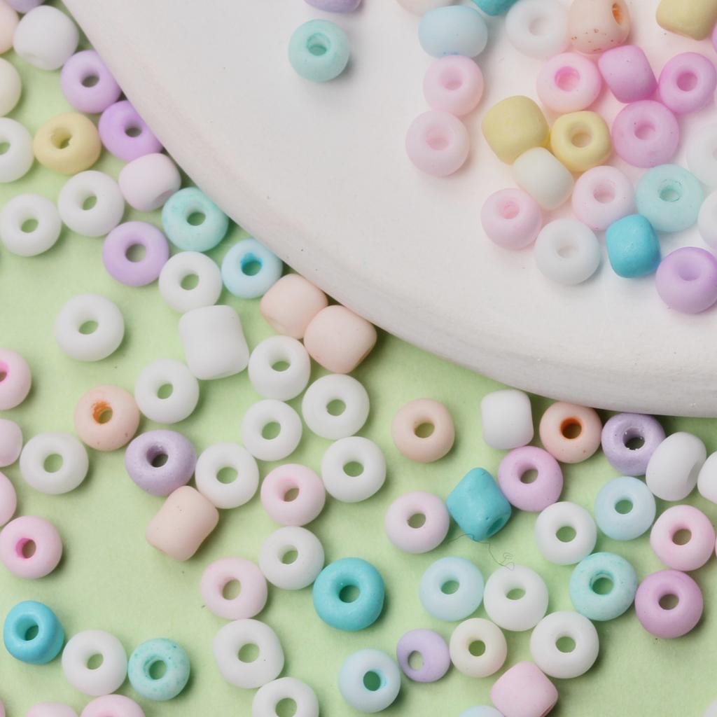 DIY Earrings Bracelet 3/4mm Necklace 300/500pcs Matte Handmade Accessories Jewelry Beaded Material Fashion Cream Rice Beads Accessories