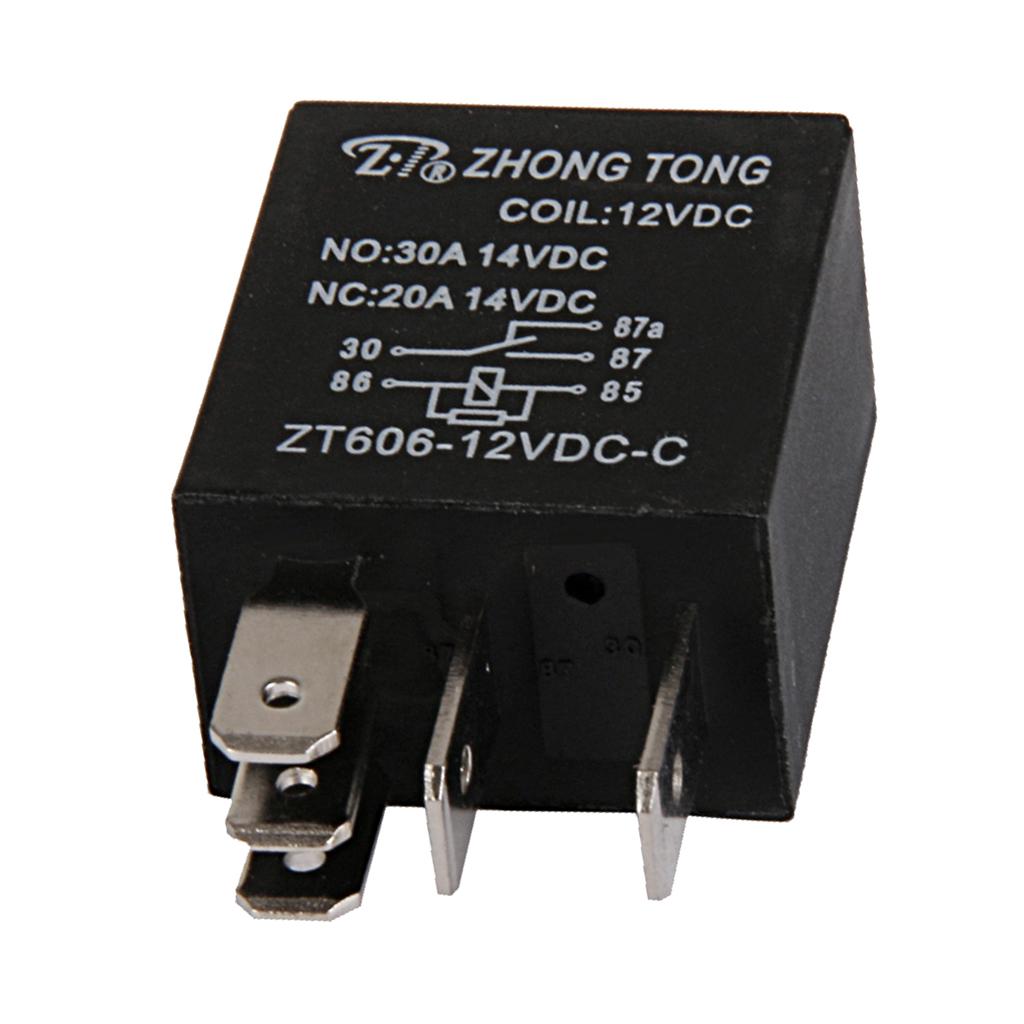 ZT606-12V-C-R DC 12V 20A/30A AMP SPDT Реле Реле 5 контактов Для Автомобиля Грузовика Транспортных Средств