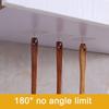 10Pcs Wall Hooks Reusable Adhesive Heavy Duty Sticky Transparent Ceiling Bath Utility Hooks Hangers