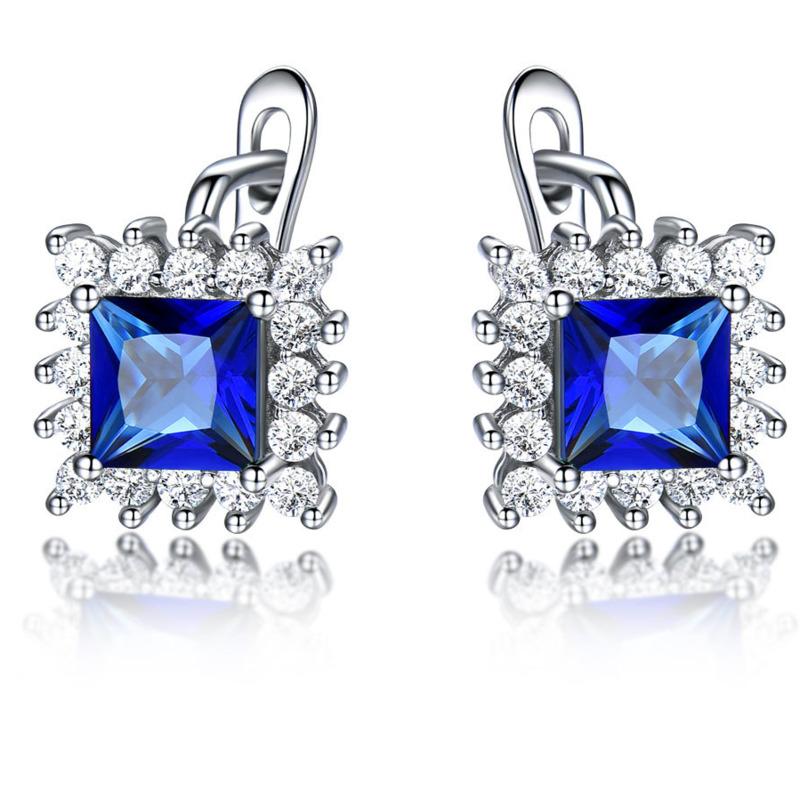 Gica Gem из стерлингового серебра 925 пробы, зеленые квадратные винтажные серьги-гвоздики для женщин, тонкий темперамент, высококачественные ювелирные изделия, подарок на День матери