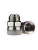 360° Rotating Stainless Steel & Aluminum Fuel Nozzle Swivel Joint, Fits 1/2", 3/4", 1" Oil Pipes