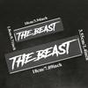 Комбо-набор из 2 размеров THE BEAST Водонепроницаемая наклейка на мотоцикл для мотоциклетных шлемов, топливных баков, корпуса велосипеда, универсальные виниловые наклейки