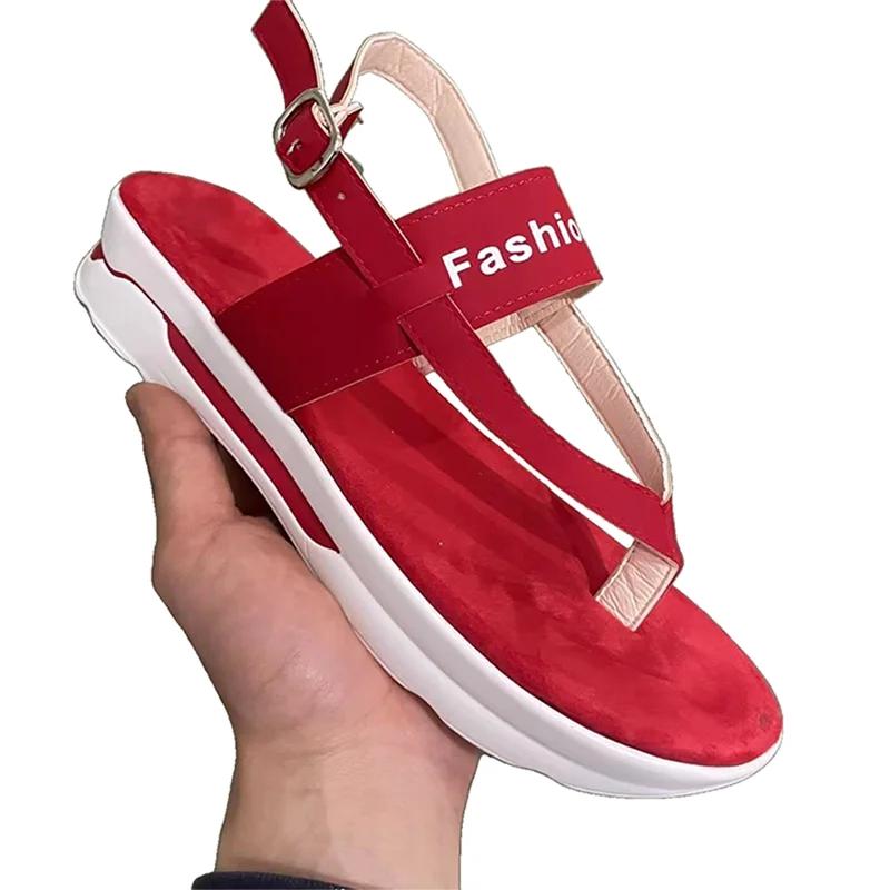 Новинка 2024 года, сандалии, женские шлепанцы, женская обувь, повседневная женская обувь, женская обувь с пряжкой, тапочки с открытым носком, женская обувь