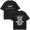 Washed Vintage Rock Band O-Oasis Live 25 World Tour Logo Print T-shirt Men Women Fashion Gothic Oversized Short Sleeve T Shirts