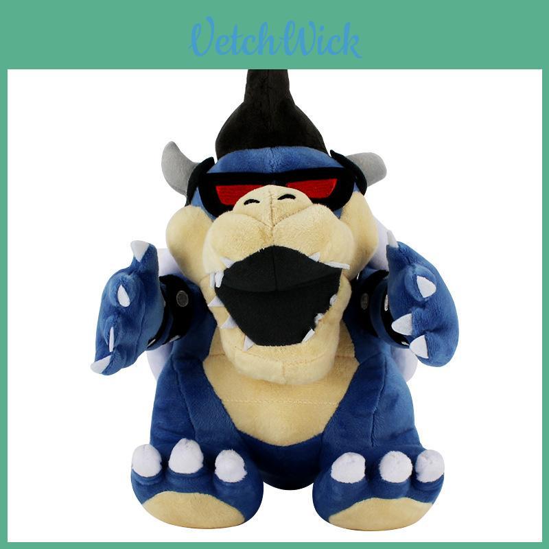 High-quality Soft Plush New Super Mario Bros. Dark Bowser Koopa Bones Stuffed Animal Doll 12 Inch