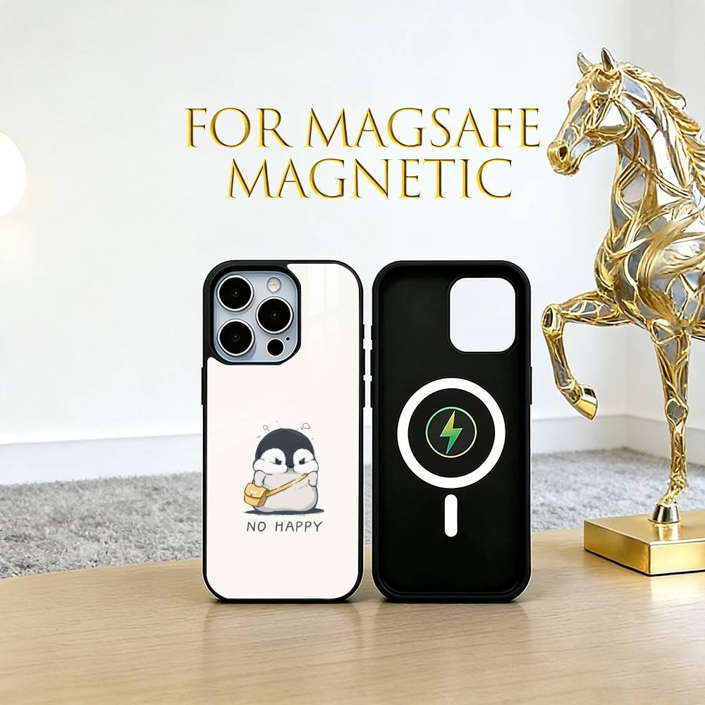 Cute cartoon penguin Phone Case For iPhone17,16,15,14,13,12,11 Plus,Pro Magnetic with Magsafe Wireless Charging