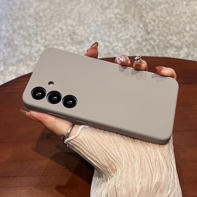 Подходит для Samsung S25 Магнитный чехол для мобильного телефона с присоской Жидкий силикон S25ultra Полная защита объектива Противоударный чехол для мужчин и женщин