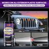 Black Plastic Restorer for Cars - Ceramic Trim Coating Restores Faded Black Trim, Vinyl & Rubber | UV Protection & Deep Shine Polish | Long-Lasting