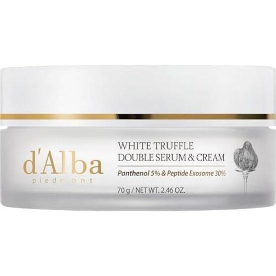 DAlba Официальный двойной сывороточный крем с белым трюфелем (70g) - Ночной Упругость Укрепление Увлажнение Мелкие Морщинки Уход Лицо Корейская Косметика Сияние (70g