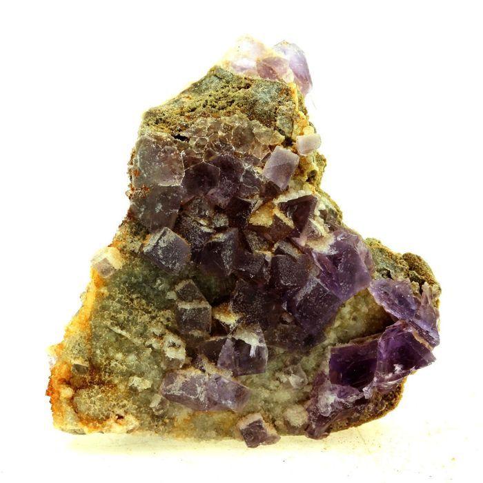 Pierres et Minéraux. Fluorite + Quartz. 236.50 ct. La Cabaña, Berbes, Espagne.