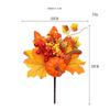 Pumpkin Berry Branches Pumpkin Maple Leaf Decor Artificial Maple Leaf Halloween Decor  Festival