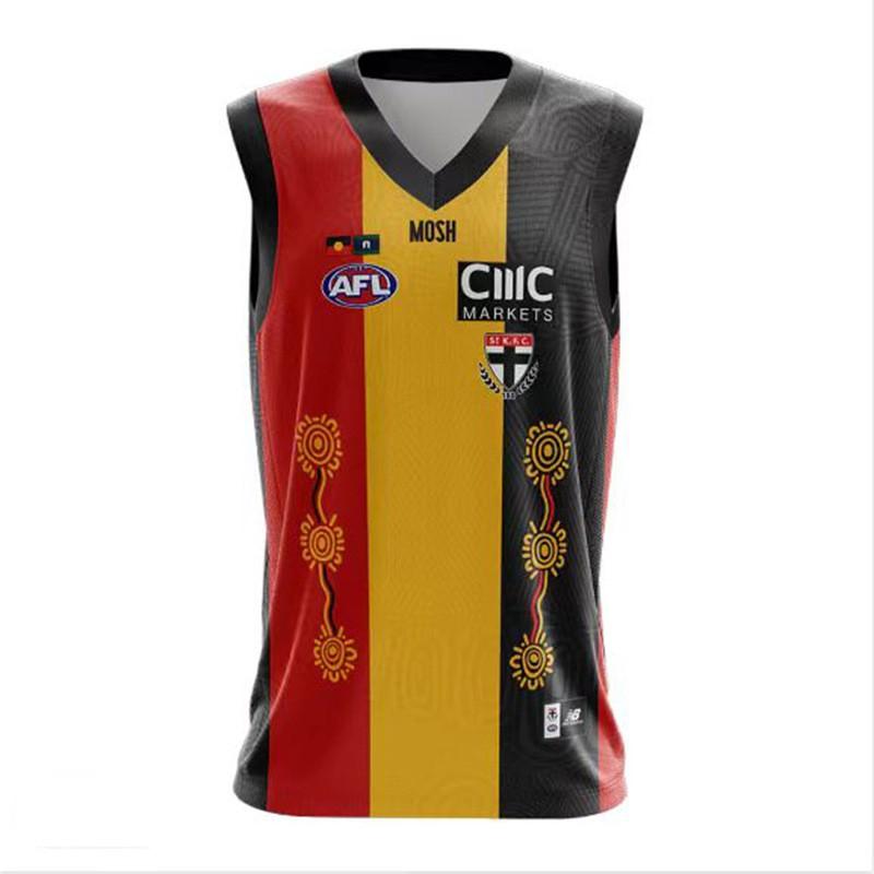 AFL Football Jersey - Seahawks Indigenous Ravens Richmond Tigers Collingwood Magpies Saints Vests S M L XL XXL XXXL