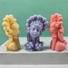 Украшение Милая Девушка 3D Форма для Свечей Мыла DIY Свеча Эпоксидная Форма Ручная Работа Свеча Ароматический Воск Формы для Мыла для Украшений