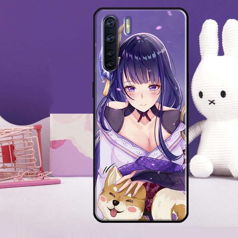 Кейс Genshin Impact Райдэн Сёгун Баал для Oppo A60 A80 A40 A77 A57 A17 A74 A54 A94 A78 A98 A18 A38 A58 A96 A76 A16 A15 A5 Pro