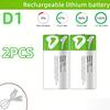 1.5V 5000mWh C Size LR14/LR20 12000mWh D Size Li-po Rechargeable Battery Type-C Ultra-Fast Charging for Flashlight Gas Cooker