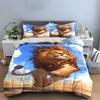 Majestic lion on sky. Bedding sets Duvet cover sets Duvet covers Pillowcases(1* Duvet Cover 2* Pillowcases without duvet insert)