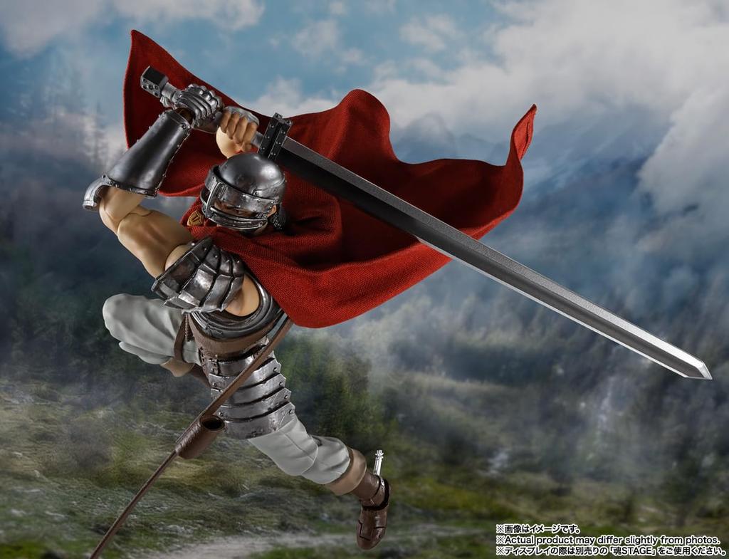 TAMASHII NATIONS Берсерк Гатс Приблизительно 160 мм ПВХ АБС Ткань Окрашенная Подвижная Фигурка S.H.Figuarts (Группа Ястреб) & &