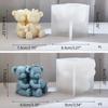 Bear Candle Silicone Mold for Handmade Desktop Decoration Gypsum Epoxy Resin Aroma Candle Mould for Home Decoration