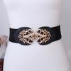 With Dress Women'S Elastic Wide Waist Seal Elastic Women'S Wide Belt Decoration