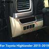 Автоаксессуары для Toyota Highlander 2015 2016 2017 2018 Матовая накладка-молдинг на центральную панель (левая часть)
