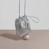 Мини Сумка-мешок на шнурке, Ручная сумка-ведро, Наплечная сумка из натуральной кожи