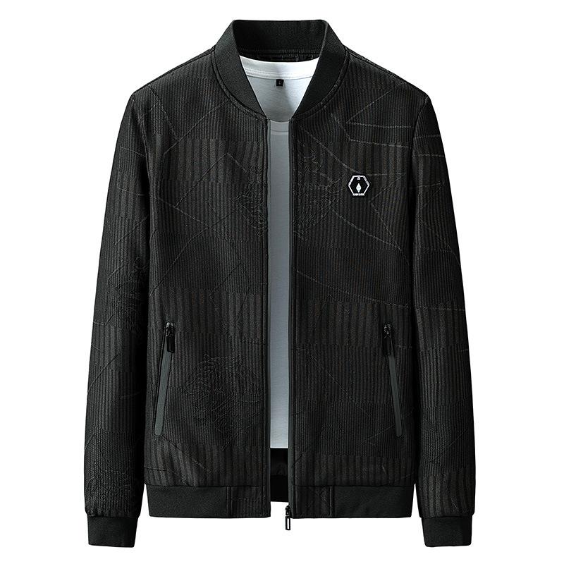 Весенне-осенняя новая куртка мужская повседневная деловая легкая роскошная мужская куртка тонкая свободная с воротником бейсболка универсальная большого размера