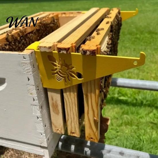Beekeeping Equipment Beehive Frame Holder, Bee Hive Stand, Metal Perch, Honeycomb Stand Inspection Bracket, Hives Boxes Starter Kit for Supplies Aid