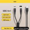 PISEN 66W Dual Charger & Charging Cable for iPhone 15/15 Plus, Car Plug Included