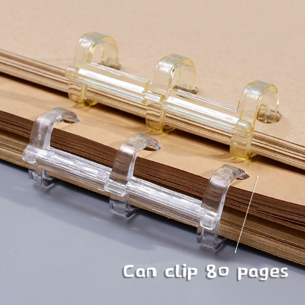 Ring Opening Loose-leaf Ring Clip Plastic Loose-leaf Book Hoops Binding Clip Binding Supplies