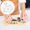 7Pcs/Set Easter Cookie Cutter Bunny Egg Carrot Flower Shamrock Shape Food Grade Stainless Steel Press Biscuit Cutting Mold Kit Kitchen Baking Tools