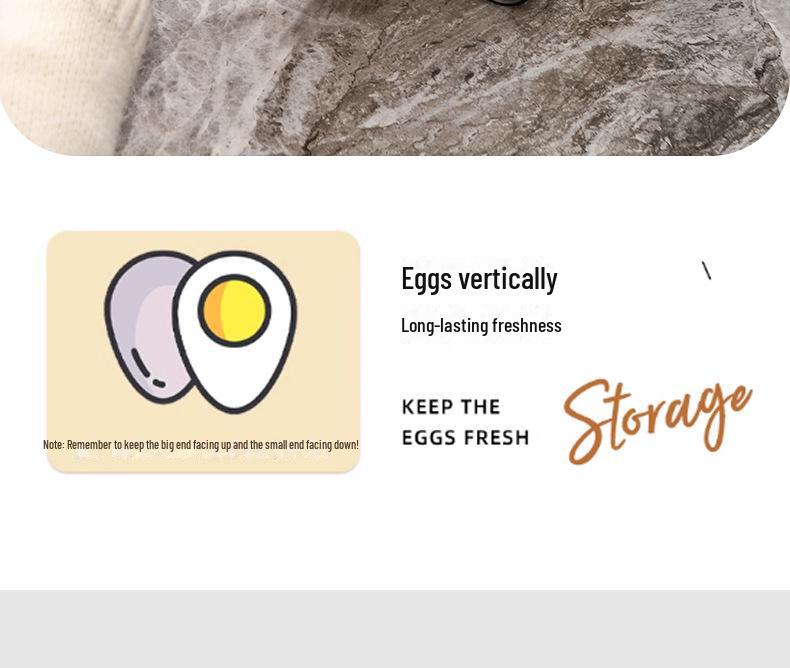 Двухслойный ящик для хранения яиц в холодильнике: Поднос большой вместимости, пищевой, для сохранения свежести продуктов