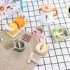 Children's Wooden Pretend Play Tea Set with Desserts and Teapot Tableware