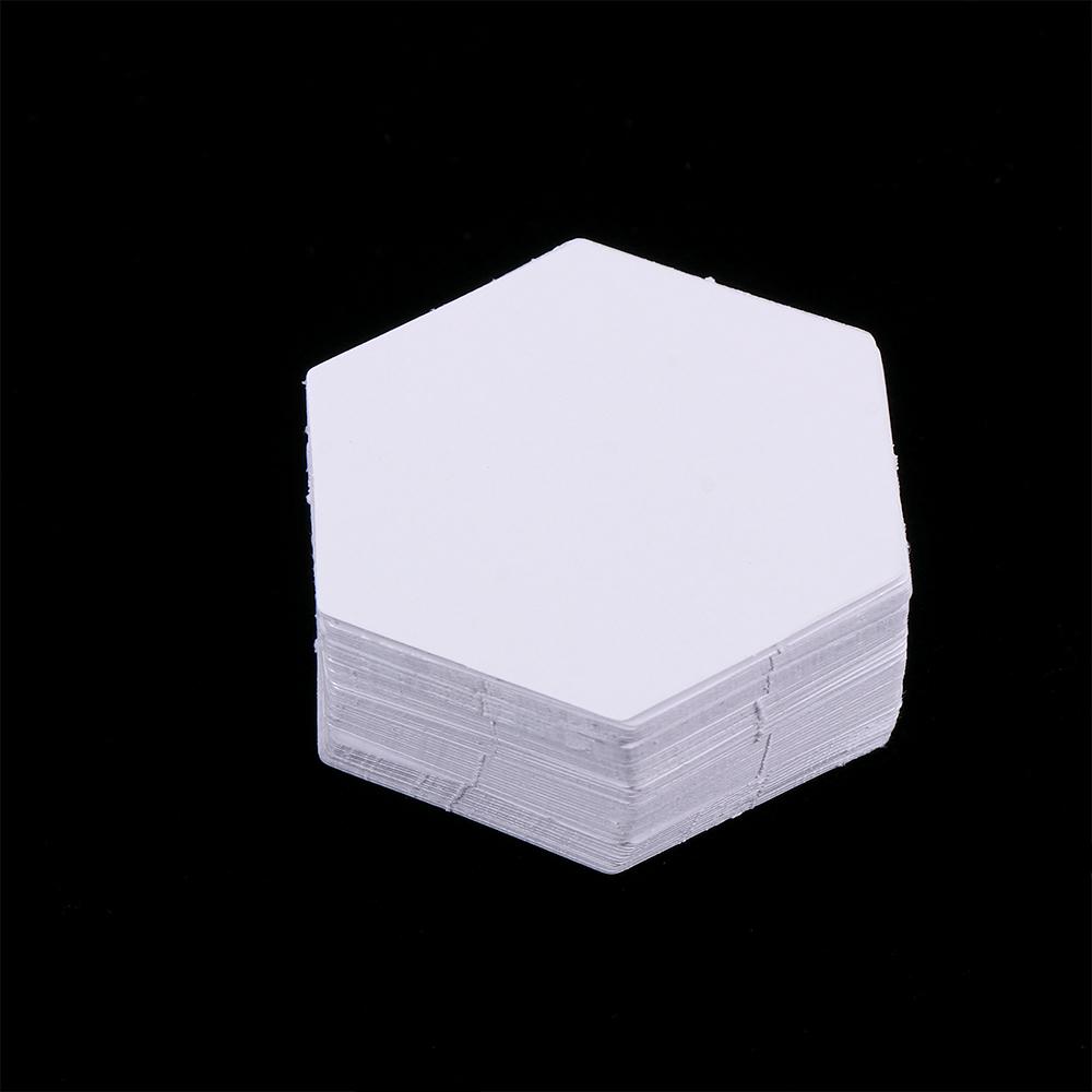 100PCS Sewing Accessories DIY Handmade Garment Fabric Quilting Patchwork Paper Hexagon Templates