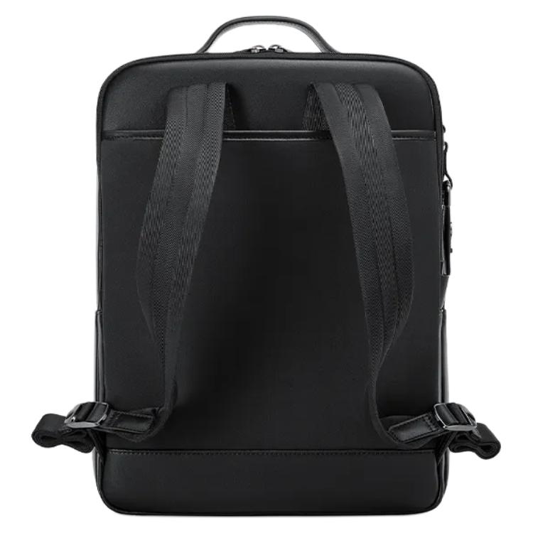 Samsonite Бренд Hazel Логотип Застежка-молния Кожаный рюкзак Мужской рюкзак Темно-синий Черный TM061001