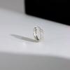 Серьги-пряжки для ушей из матового стекла, женские, корейская версия, серьги Ins Cold Wind, простые, нишевые, пригородные серьги