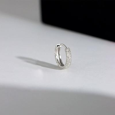 Серьги-пряжки для ушей из матового стекла, женские, корейская версия, серьги Ins Cold Wind, простые, нишевые, пригородные серьги