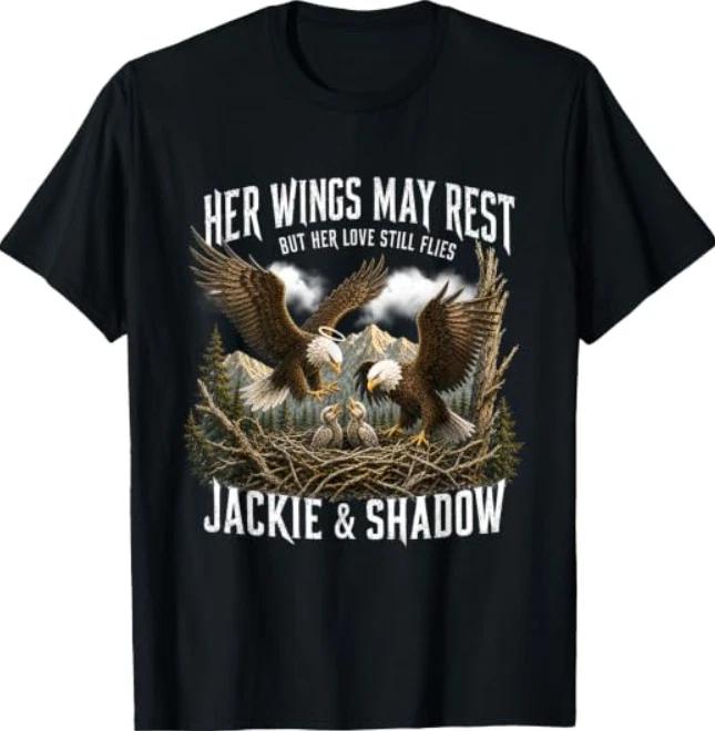 Jackie Shadow Bald Eagle Family Memorial Tribute T-Shirt