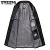 Spring and Autumn Men's Business Long Handsome High-end Trench Coat Trendy Winter Padded Jacket