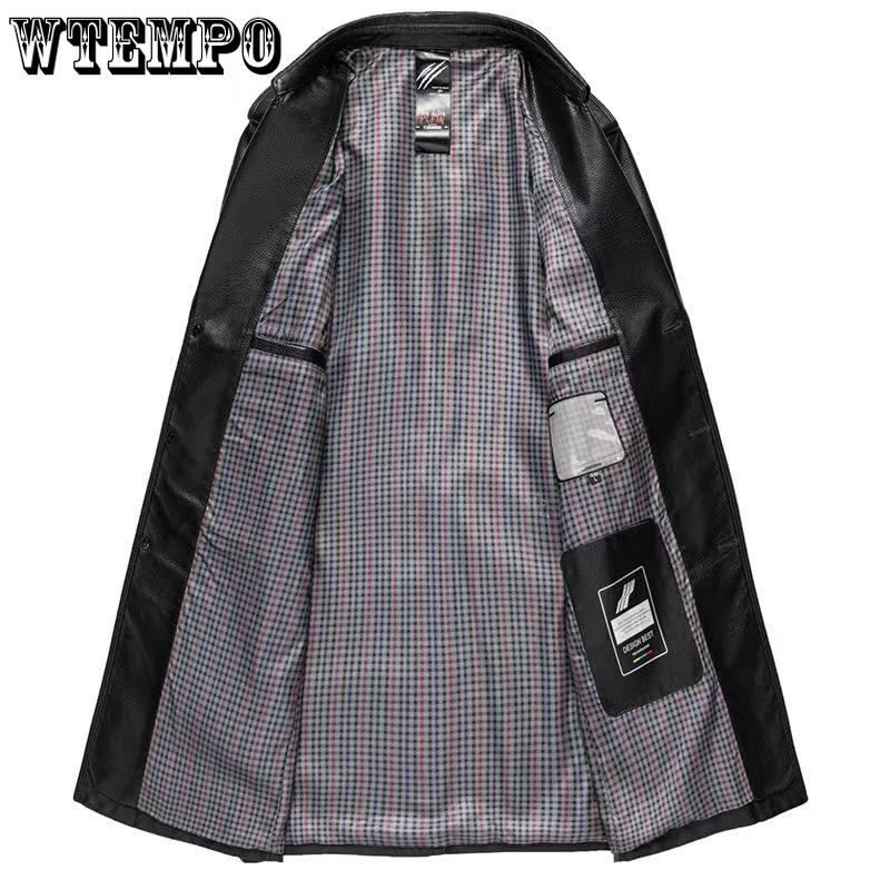 Spring and Autumn Men's Business Long Handsome High-end Trench Coat Trendy Winter Padded Jacket