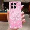 For Honor 400 Smart 5G Case Honor X7d 4G 5G Cover Clear Luxury Fashion Butterfly Flower Soft TPU Silicone Transparent Phone Case