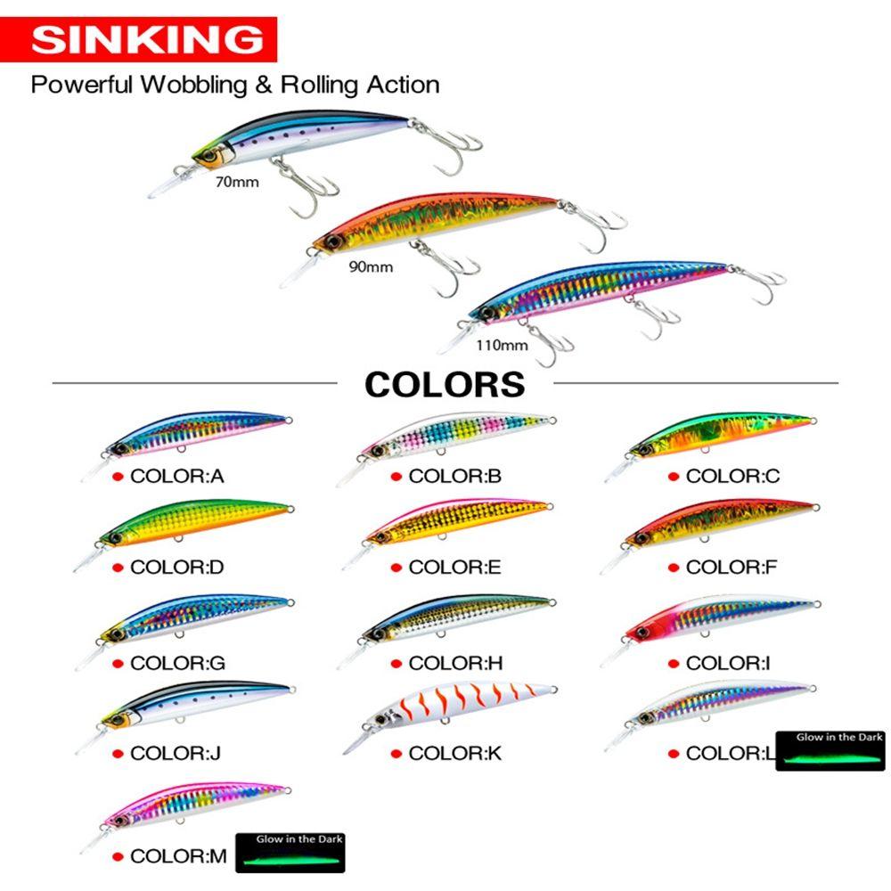 Tackle Crankbaits Winter Fishing Sinking Minnow Baits Minnow Lures Long Casting Lure Fish Hooks