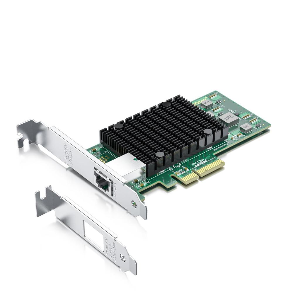Сетевая карта 10Gtek 10 Гбит/с PCI-E NIC, Чип-контроллер Intel X550-AT2, Один порт RJ45, Совместима с Intel X550-T1, LAN-карта 10Gbase-T, PCI-E 3.0