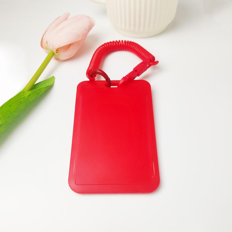 Чехол с мультяшным принтом, идентификационная бирка, чехол для рабочей карты с эластичным ремешком на запястье, держатель для бейджа, чехол для деловой карты доступа