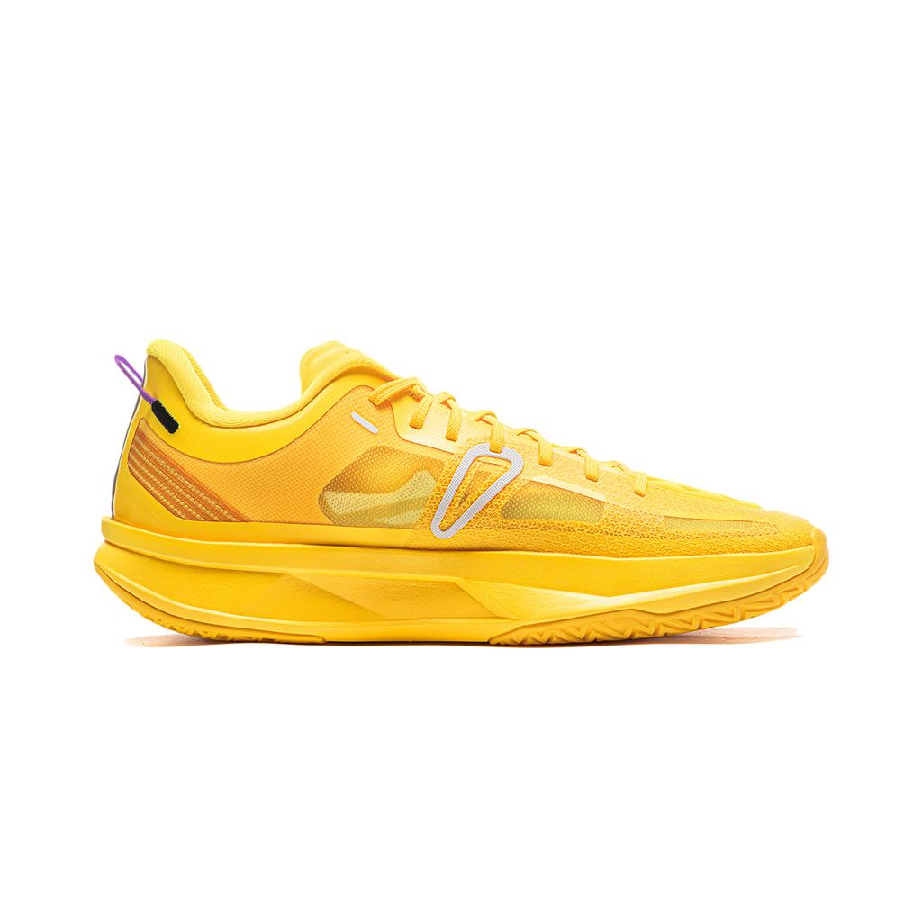 Li Ning ULTRALIGHT Амортизация Устойчивость к истиранию Дышащие Упругость Сцепление Низкие Баскетбольные кроссовки Мужские Желтые ABAW005-6