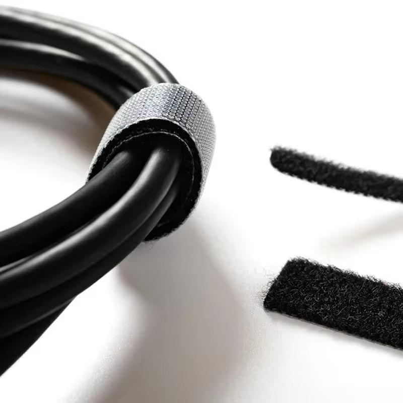 10Pcs Reusable Hook And Loop Nylon Adjustable Wire Fastener Wrapping Cinch Straps Securing Cable Cord Management