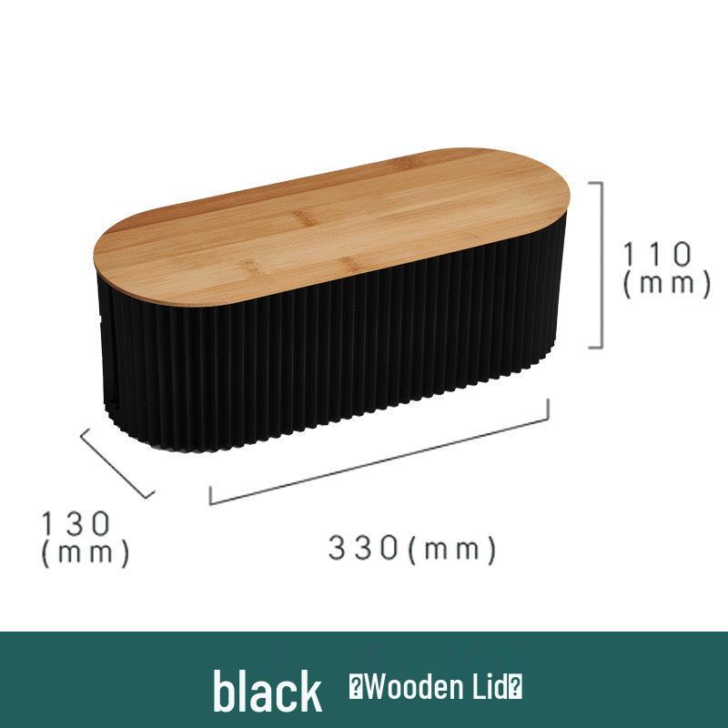 Large Capacity Desktop Cable Organizer Box for Power Cords and Strips