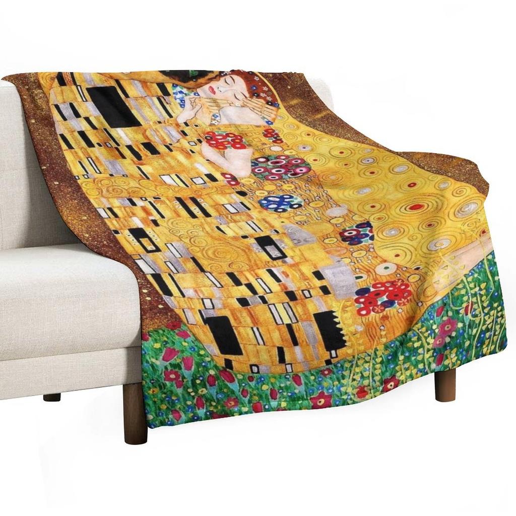 Густав Климт Плед Тонкий Зимние кровати Плед Переездные одеяла