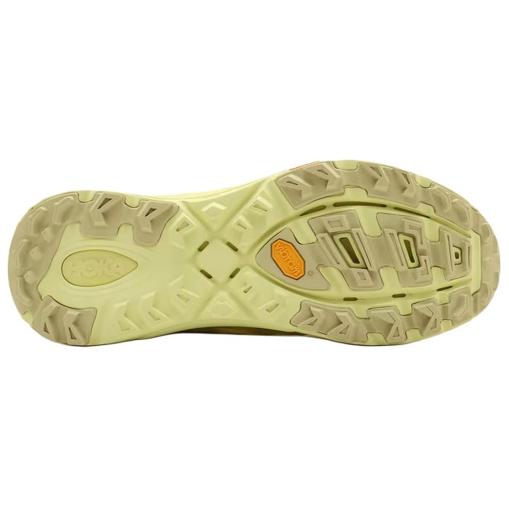 HOKA ONE ONE Mafate Three 2 Abrasion Resistant Low top Casual Running Shoes Unisex Yellow 1172370-YRD