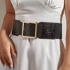 Wind Ladies Wide Belt Retro Elastic Elastic Waist Seal Dress Waist Decoration